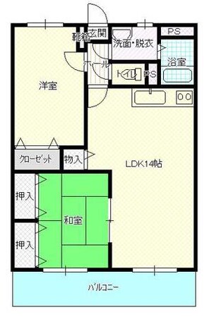 ローザ・クオーレⅠの物件間取画像